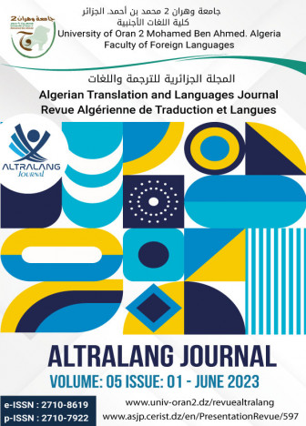Couverture de ALTRALANG Journal