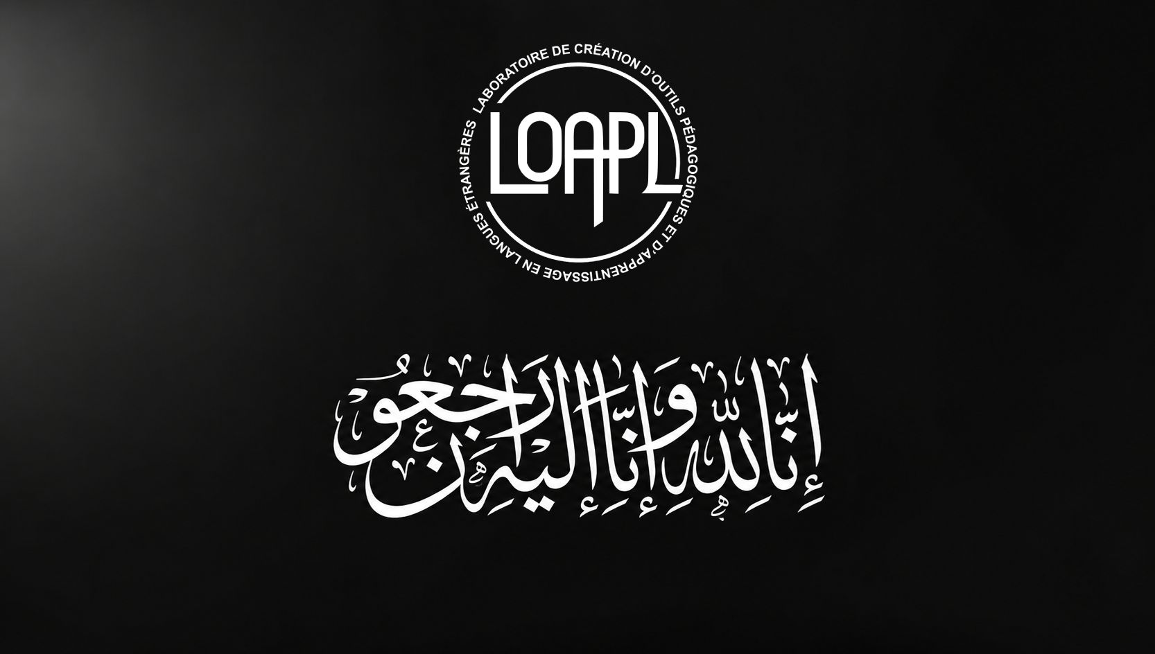 Condoléances du Laboratoire LOAPL
