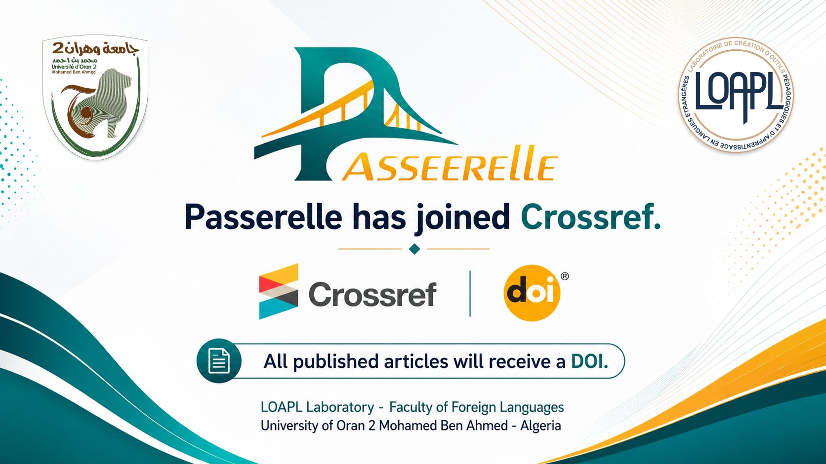La Revue Scientifique Passerelle Rejoint Crossref : Une Nouvelle Ère pour la Publication Académique