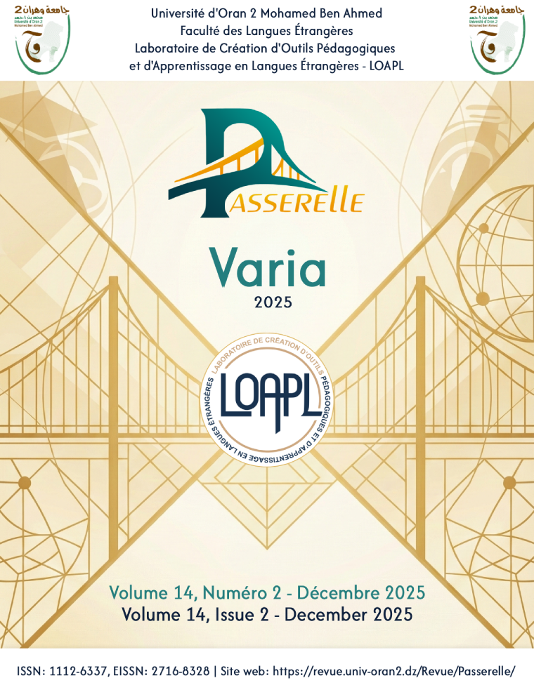 Couverture de la revue Passerelle