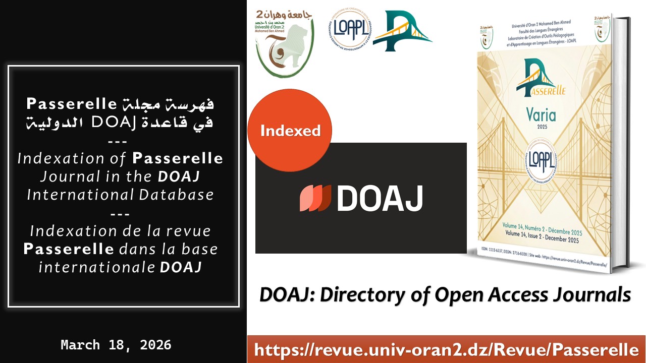 Indexation de la revue Passerelle dans le DOAJ : Une étape clé pour le laboratoire LOAPL