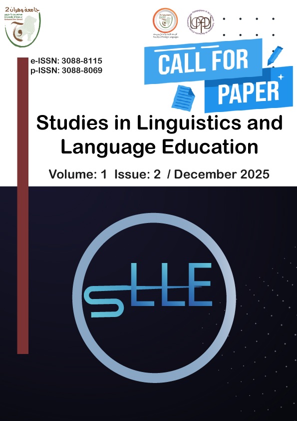 Couverture de la revue Studies in Linguistics and Language Education