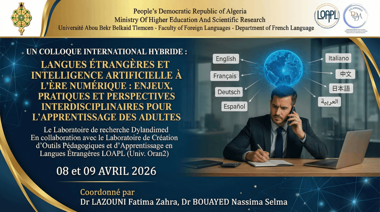 IA et Apprentissage des Langues : Le LOAPL Co-organise un Colloque International Majeur en 2026