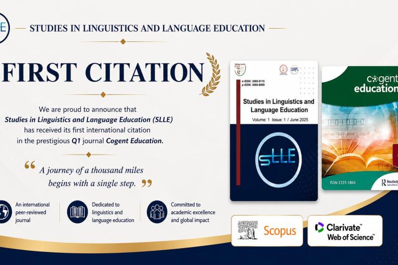 A Journey of a Thousand Miles Begins with a Single Step: SLLE Receives Its First Citation in a Q1 Journal